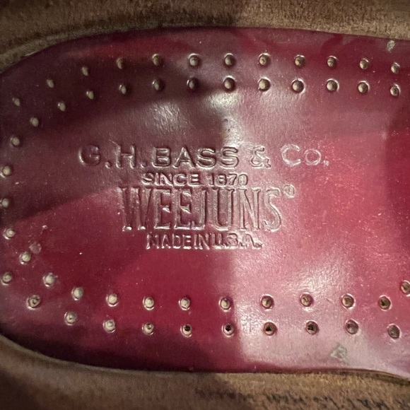 G H Bass & Co. Weejuns Men’s Leather Slip-on Penny Loafers Shoes Vintage main image 7